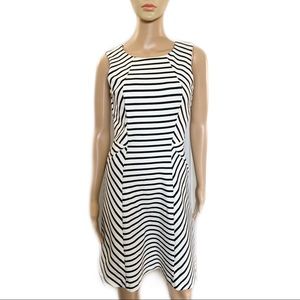 Dalia Black & White Stripped Dress Size 4